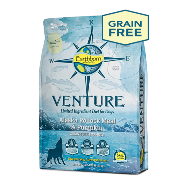 Earthborn Venture™ Alaska Pollock Meal & Pumpkin Limited Ingredient Diet for Dogs 低敏單一蛋白阿拉斯加鱈魚+南瓜 4lbs